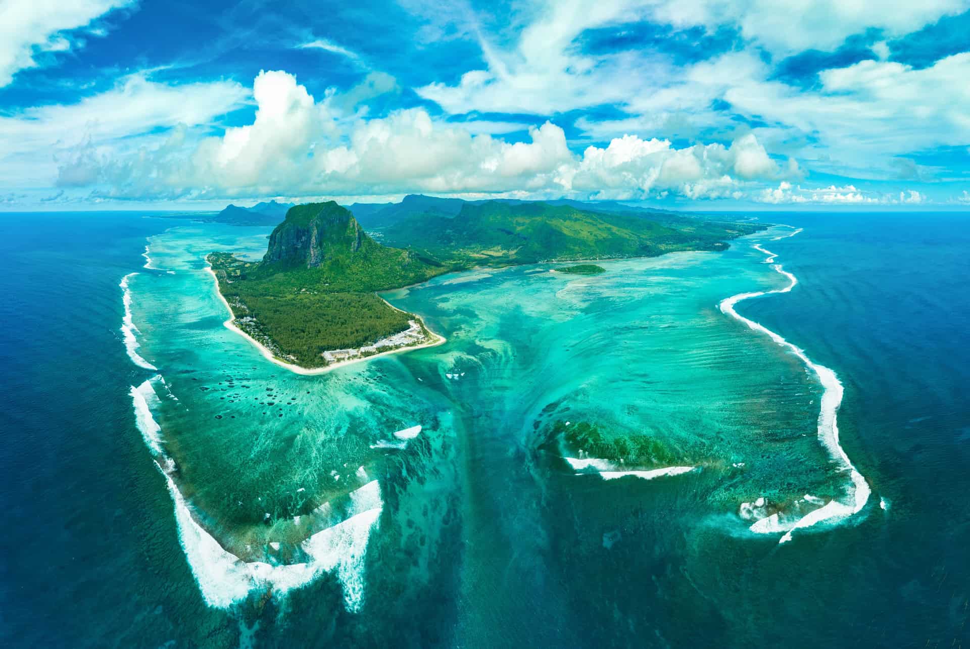 le morne vue du ciel